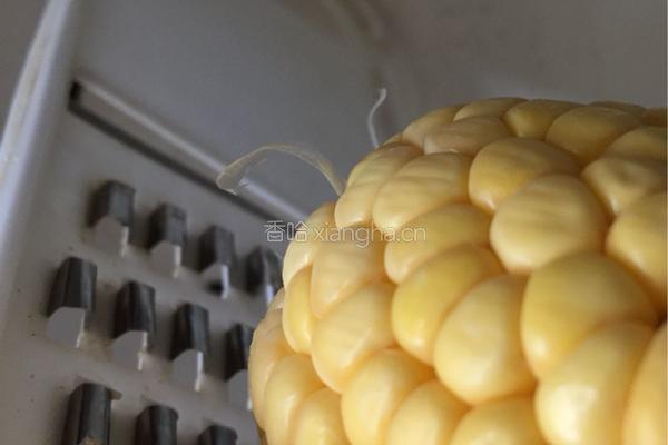蒸玉米浆饼的做法图解1