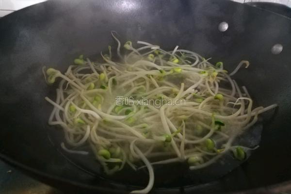 黄豆芽炒粉丝的做法图解5