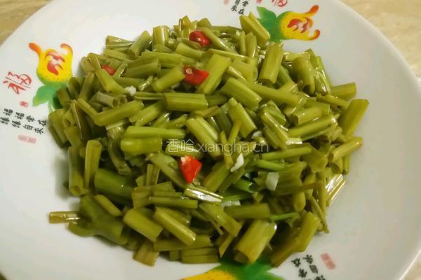 酸辣通心菜帮