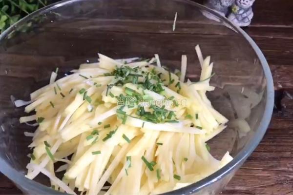 土豆丝饼的做法图解4