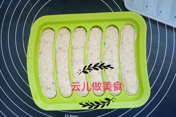 鸡肉蔬菜肠的做法图解12