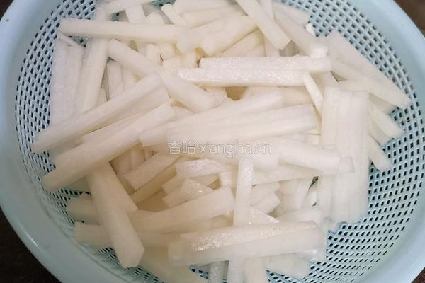肉末白萝卜条的做法图解4