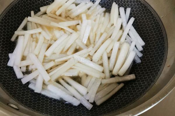 肉末白萝卜条的做法图解6