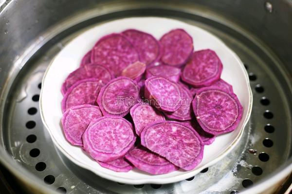 紫薯燕麦饼的做法图解3
