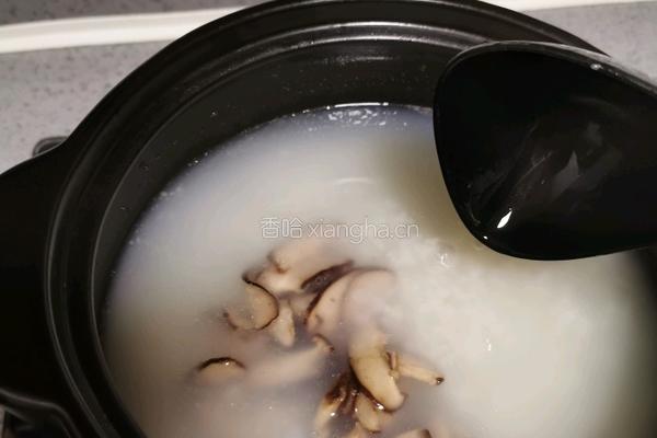 香菇青菜粥的做法图解13
