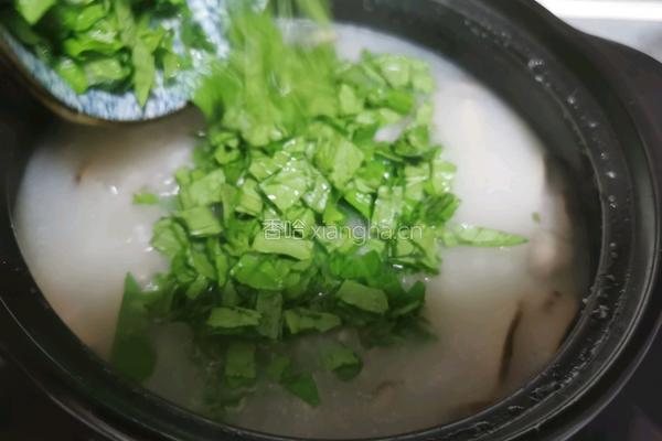 香菇青菜粥的做法图解15