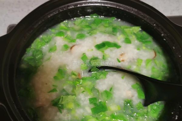 香菇青菜粥的做法图解16