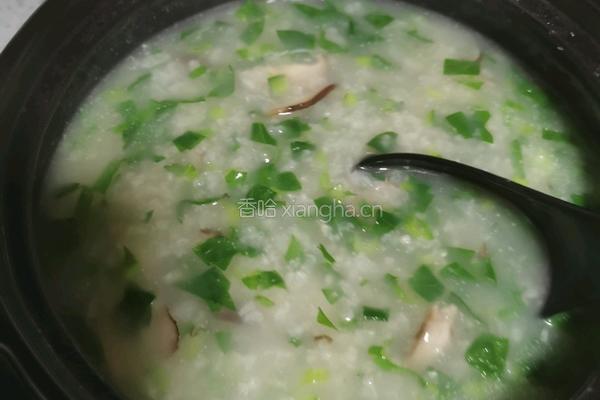 香菇青菜粥的做法图解18