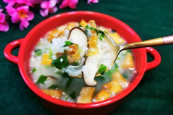 香菇青菜粥的做法图解22