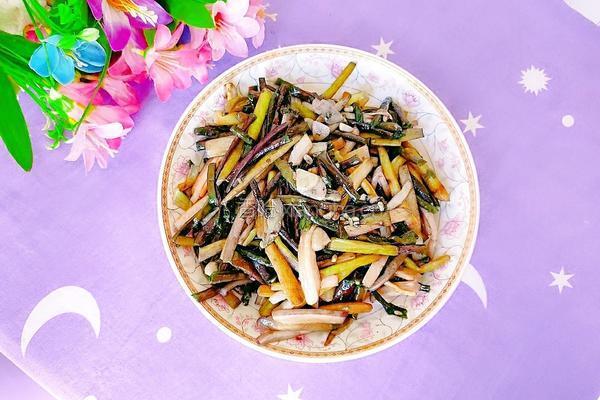 红豆角炒蒲菜的做法图解18