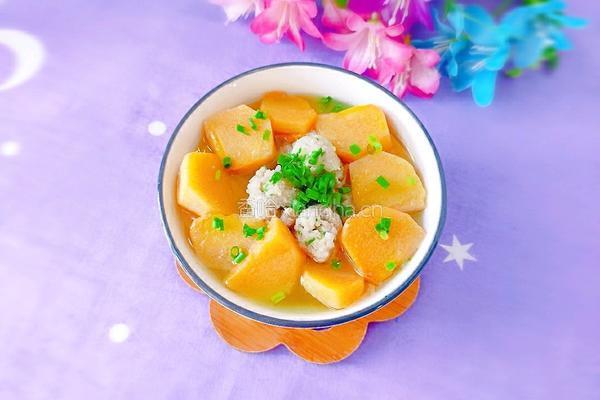 柿子肉圆汤的做法图解16