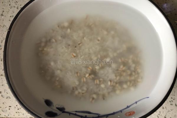 玫瑰薏米粥的做法图解1