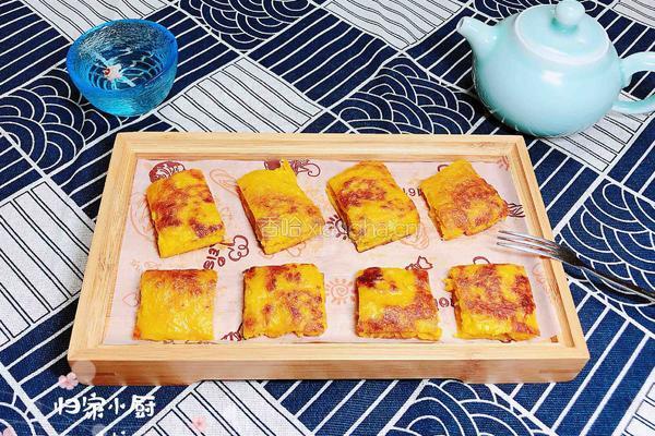 奶香南瓜鸡蛋饼的做法图解14