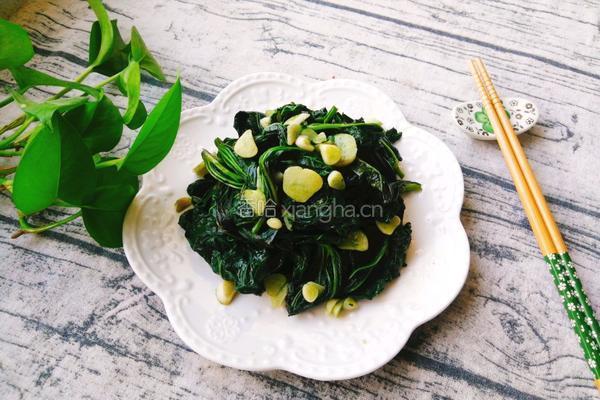 蒜香红薯叶