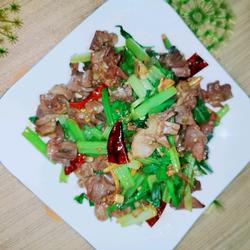鸡杂炒芹菜的做法[图]