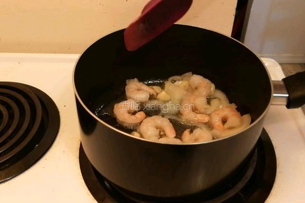 牛油果虾仁意面的做法图解7