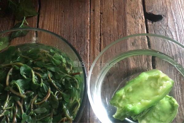 马齿苋苦瓜墩的做法图解3
