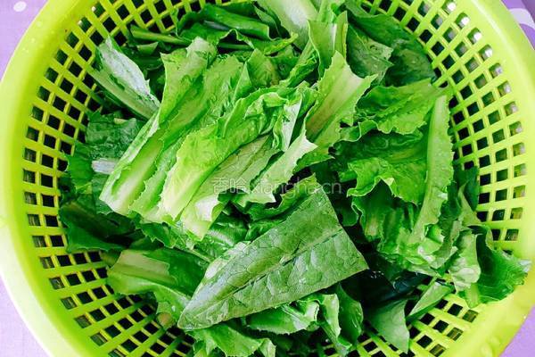 蒜茸油麦菜的做法图解4