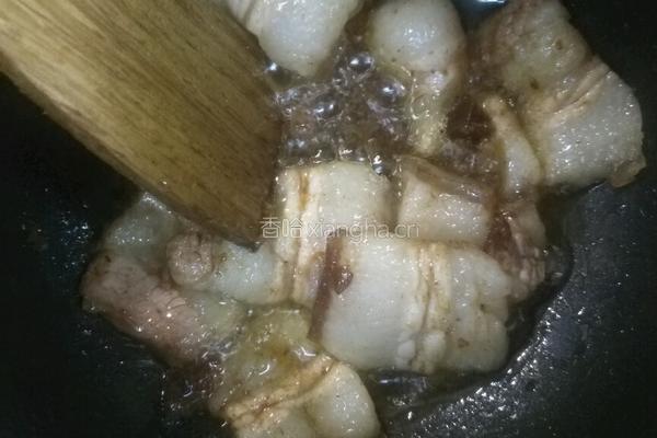 萝卜干炖五花肉的做法图解3