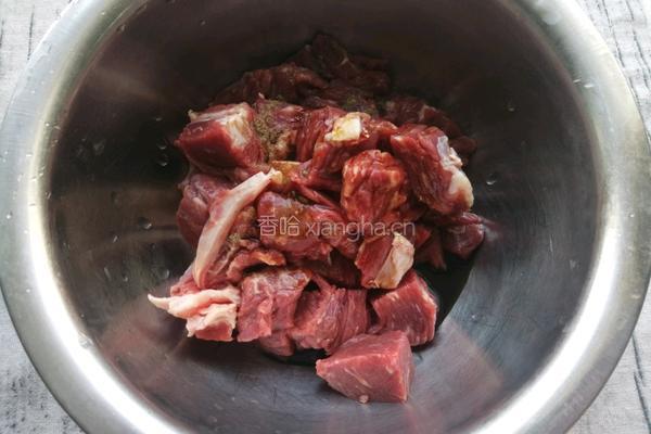 土豆豆角炖牛肉的做法图解4