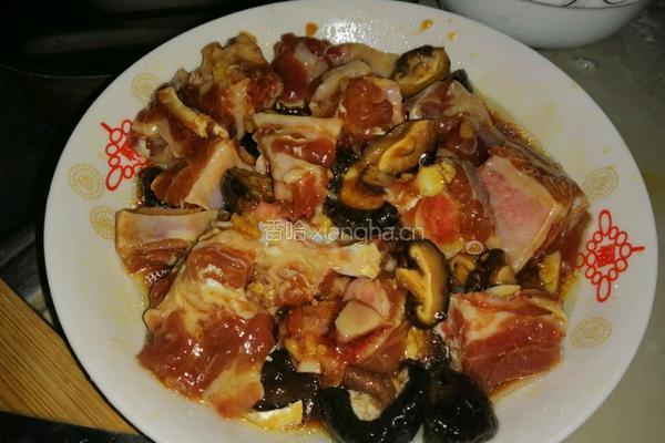 香菇蒸排骨的做法图解2