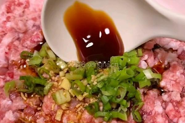 香菇酿肉的做法图解3