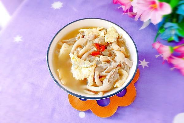 平菇鸡蛋汤的做法图解14