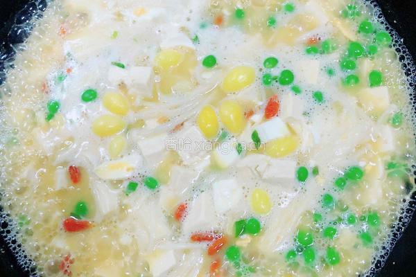 金汤白果豆腐金针菇的做法图解14
