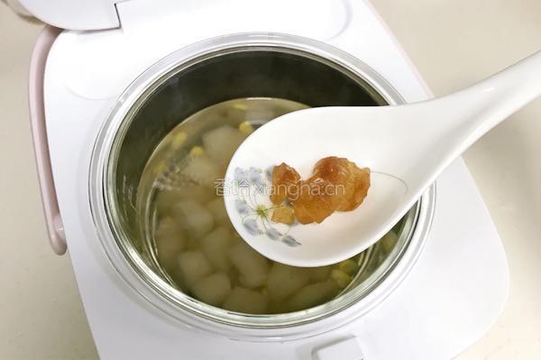 冰糖炖雪梨玉米的做法图解6