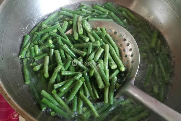 麻汁豆角的做法图解3