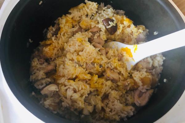 南瓜鸡肉焖饭的做法图解15