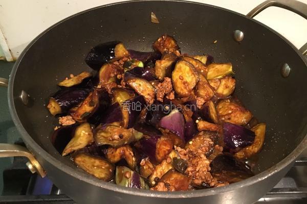 酱爆肉沫茄子的做法图解7