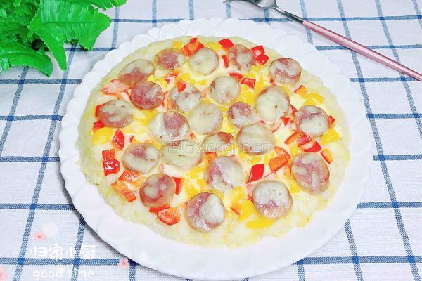 腊肠土豆米饭披萨（平底锅版）的做法图解16