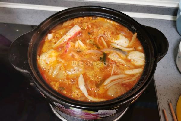韩国泡菜芝士火锅的做法图解14