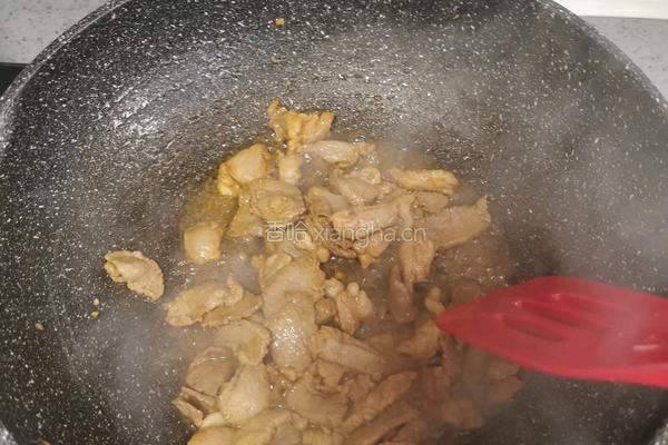 菜花炒肉的做法图解8