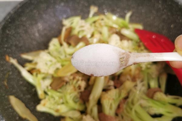 菜花炒肉的做法图解10