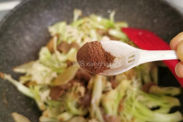 菜花炒肉的做法图解11