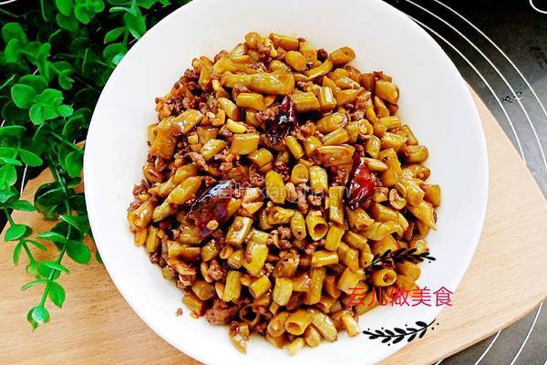 肉末酸豆角的做法图解12