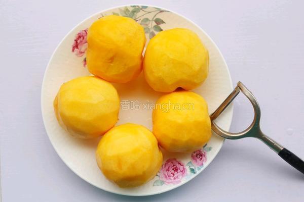 黄桃罐头的做法图解2