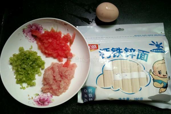 西红柿鸡蛋肉末面线的做法图解2