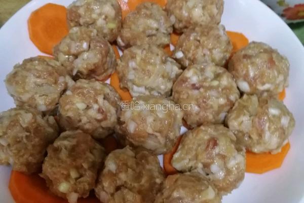 莲藕肉丸的做法图解1