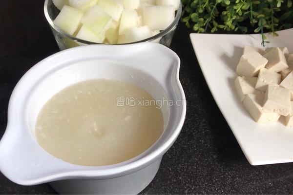 冬瓜豆腐汤的做法图解3