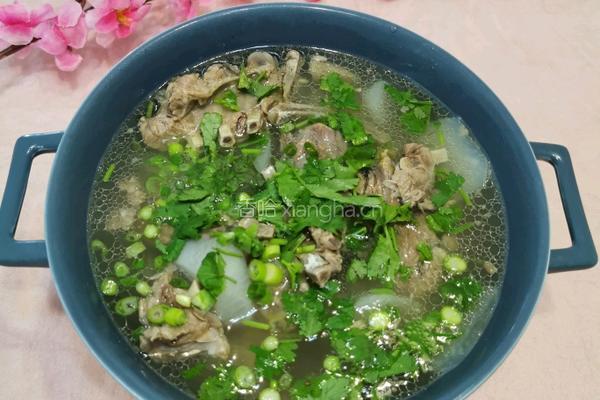 白萝卜炖羊排的做法图解13