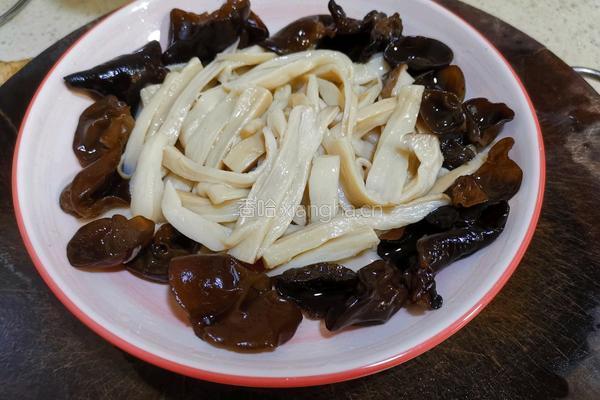 杏鲍菇拌木耳(凉拌菜)的做法图解5