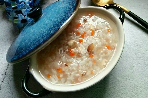 香菇胡萝卜鸡肉粥的做法图解8