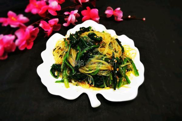 菠菜拌粉丝的做法图解13