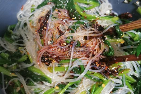 菠菜拌粉丝的做法图解11