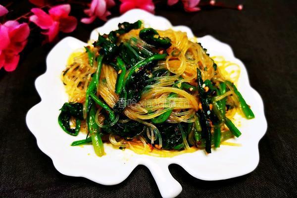 菠菜拌粉丝的做法图解12