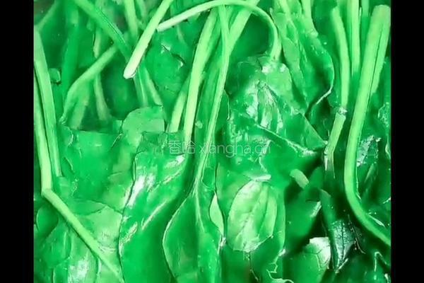 菠菜鸡蛋糕的做法图解3