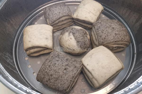 黑芝麻馒头的做法图解17